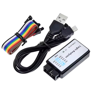 USB Logic Analyzer 24MHz 8 Channel 24M/seconds Debugger For ARM FPG Saleae Compatible in BD, Bangladesh by BDTronics