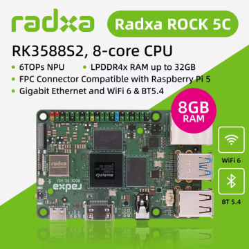 Radxa ROCK 5C (Octa Core) 8GB RK3588S2 Single Board Computer with 6TOPs NPU in BD, Bangladesh by BDTronics