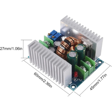DC-DC Buck Converter 300W 6-40V to 1.2-36V 20A CC CV Step Down Power Supply Module in BD, Bangladesh by BDTronics
