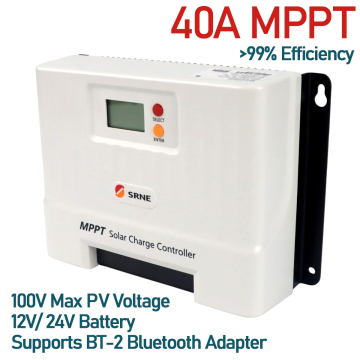 SRNE Shiner 40A MPPT Solar Charge Controller 12V/24V Max PV Input voltage 100V Lithium Battery in BD, Bangladesh by BDTronics