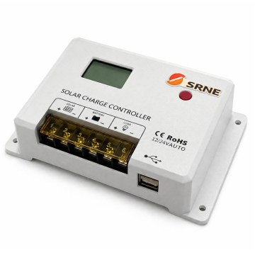 High Quality PWM Solar Charge Controller 12V/24V 30A for Lead Acid Lithium Battery SRNE HC2430 in BD, Bangladesh by BDTronics