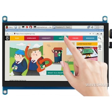 WaveShare 7-inch LCD Display HDMI Capacitive Touch Screen 800×480px for Raspberry Pi Nvidia Jetson in BD, Bangladesh by BDTronics