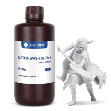 ANYCUBIC Water Washable Resin+ (White 1KG) 3D Printer UV Resin in BD, Bangladesh by BDTronics