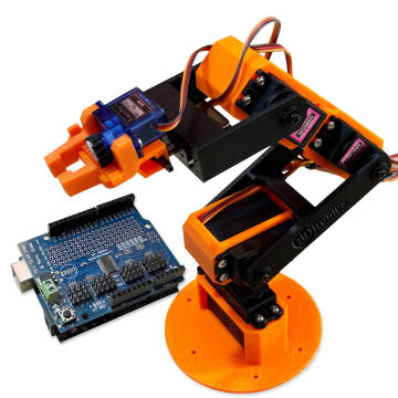 6 DOF Robot Arm Complete Kit (Arduino Compatible) in BD, Bangladesh by BDTronics