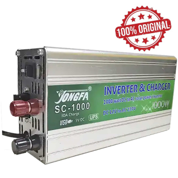 Yongfa 1000W Solar Inverter 12V DC to 220V AC with IPS function + 10A Battery Charger + USB (4 in 1) in BD, Bangladesh by BDTronics