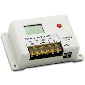 High Quality PWM 12V/24V 30A Solar Charge Controller 50V Solar Panel Lead Acid Lithium Battery 