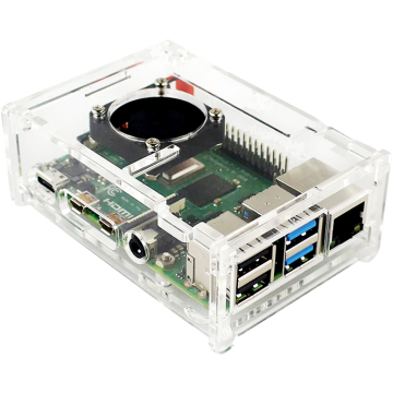 Transparent Acrylic Case for Raspberry Pi 3/3B+