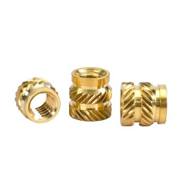 M2 Brass Nut Insert Hot Melt Knurled Thread Heat Embedment Copper Nuts Embed Pressed Fit for 3D Printed Case