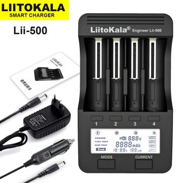 LiitoKala Lii-500 Smart Battery Charger Capacity Tester for Li-ion LiPo Ni-MH NiCd AA AAA 18650 26650 14500