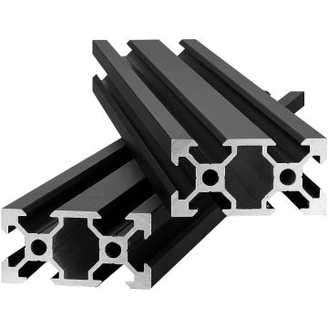 2040 V Slot Black Anodized Aluminum Extrusion Profile for 3D Printer and CNC