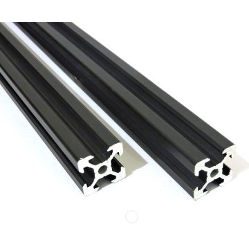 2020 V Slot Black Anodized Aluminum Extrusion Profile for 3D Printer and CNC