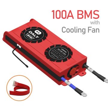 DALY BMS 16S 48V 100A Lithium Iron Phosphate LiFePo4 Battery Charger with Cooling Fan