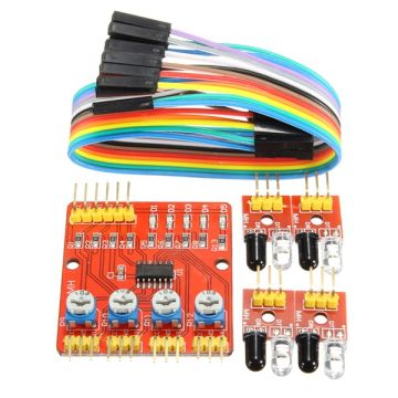4 Channel Infrared Tracking Sensor Module IR Line Patrol For Arduino Smart Car