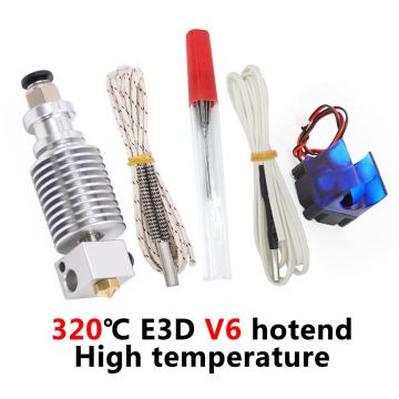 E3D V6 12V Hotend 0.4mm Nozzle 1.75mm Kit Extruder High Temperature 300°C Version 