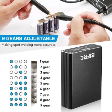 BIFRC DH20 Portable Spot Welder 9-Levels Welding Machine with LED Indicator