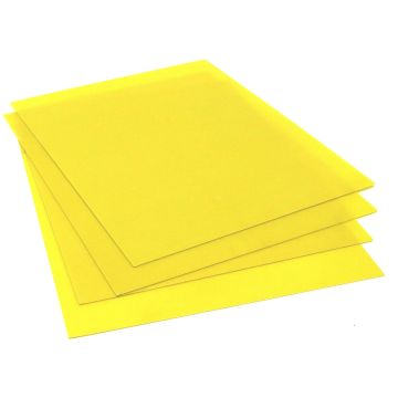 Yellow Epoxy Fiberglass Insulation Plate 0.5mm Thickness 203mm*172mm for LiFePO4 Battery Pack