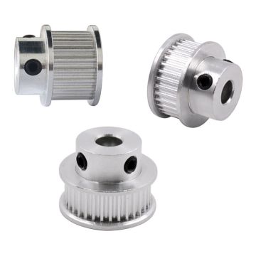3GT Aluminium Timing Pulley 20 Teeth Bore 6.35mm Width 6mm for CNC 3D Printers