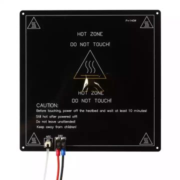 MK3 24V New Upgraded 220x220x3mm Aluminum Substrate Heat Bed with Built in NTC