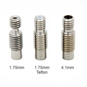 E3D V6 Stainless Steel Throat Pipe Nozzle Heat Break Hotend Parts for 1.75mm for 3D Printer Extruder