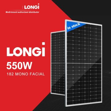 Longi 550W Half Cut Monocrystalline PV Solar Panel 