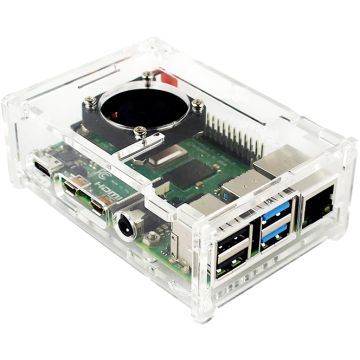 Transparent Acrylic Case for Raspberry Pi 4