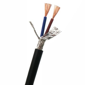 2 Cores RVVP Double Shielded Cable for Spindle Motor CNC Machine Parts