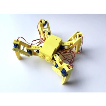 3d Printed 12 DOF Quadruped Spider Robot