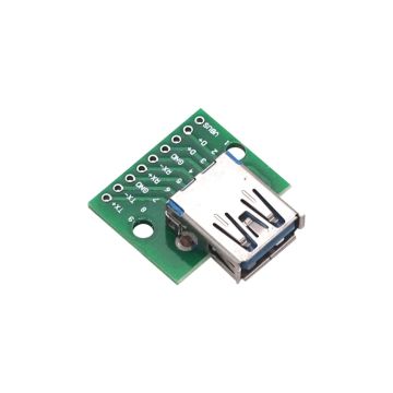 USB3.0 Type A Female to Breadboard & PCB 2.54mm DIP 9P
