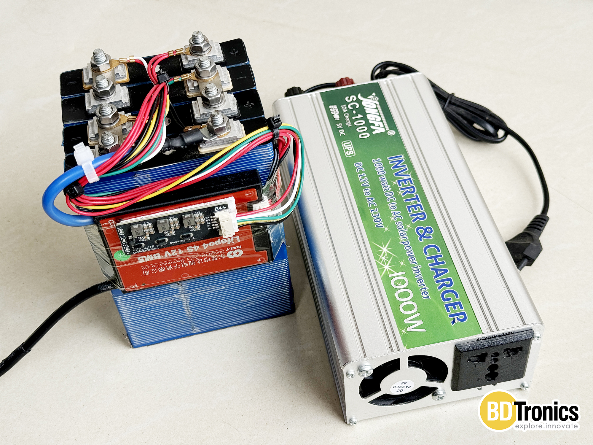 12V 30Ah LiFePO4 ব্যাটারি ও ইনভার্টার প্যাকেজের মূল্য!!