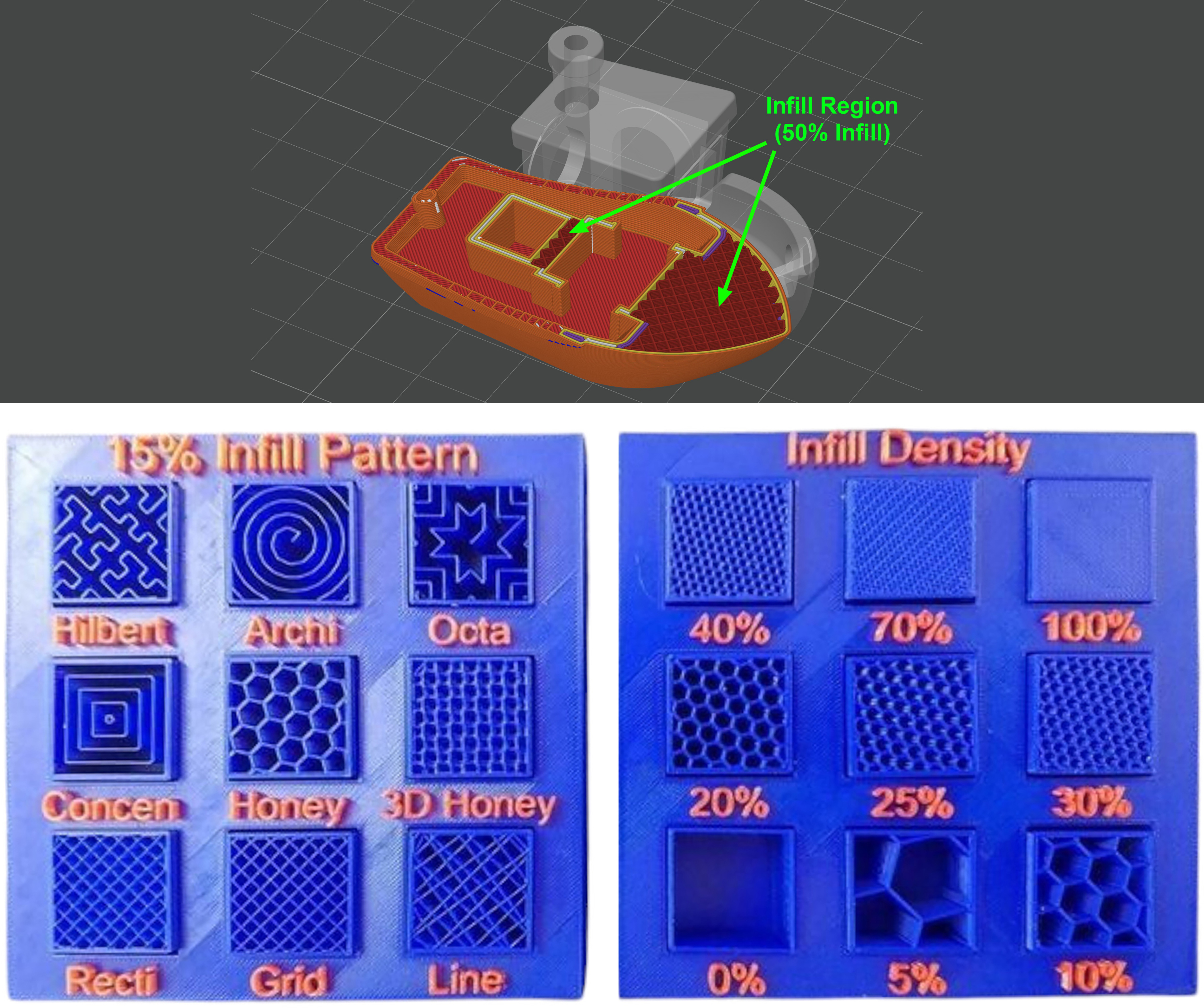 3D Printing এর ক্ষেত্রে Infill Density কি?