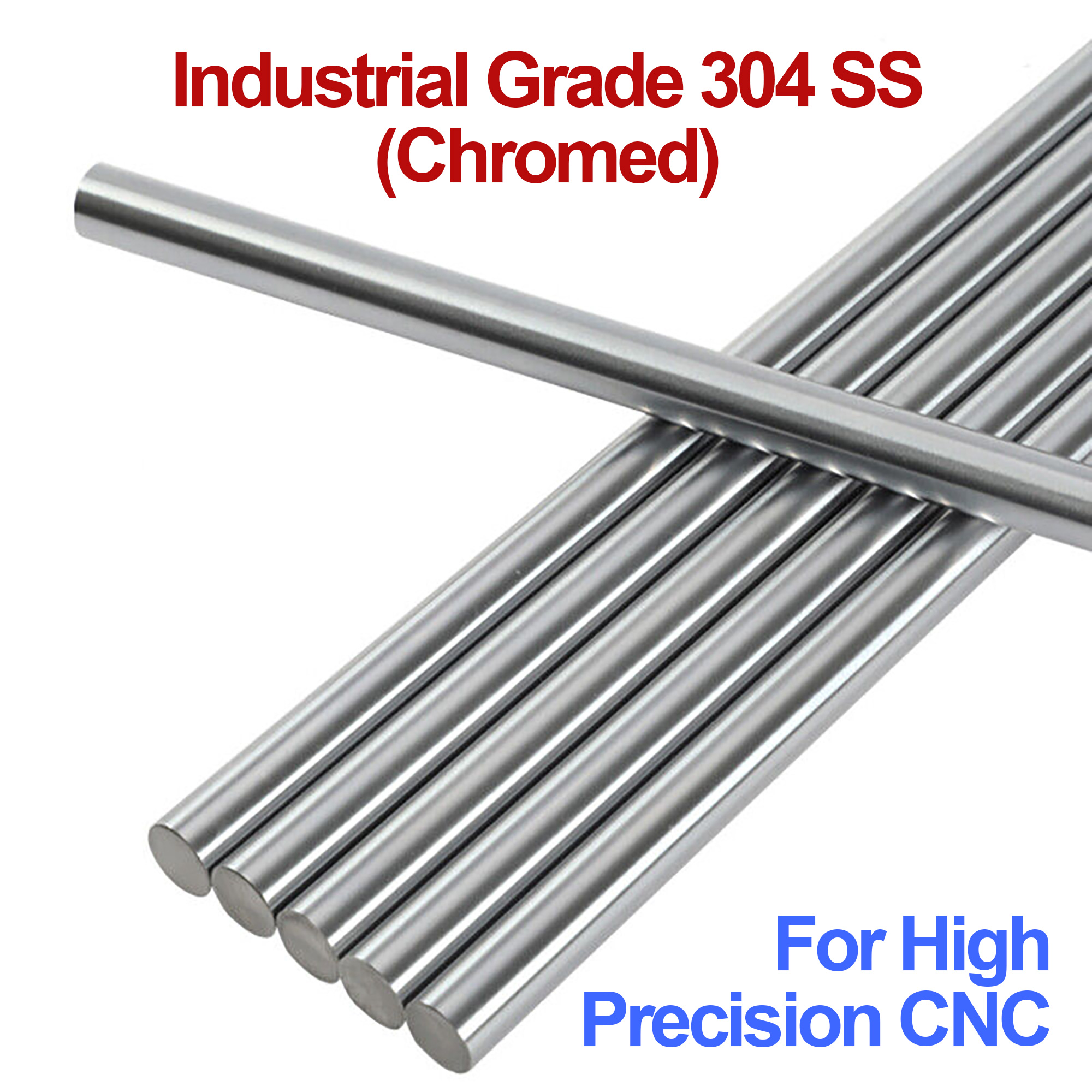 Coavoo 2Pcs Linear Motion Rod Straight Round Shaft 25mm X 420mm - View #4